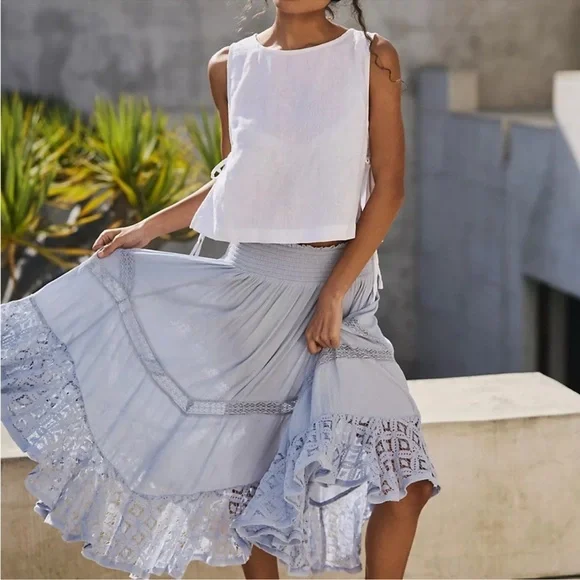 Free People (Brand New W/ Tags) Size Small River Skirt - Picture 1 of 5